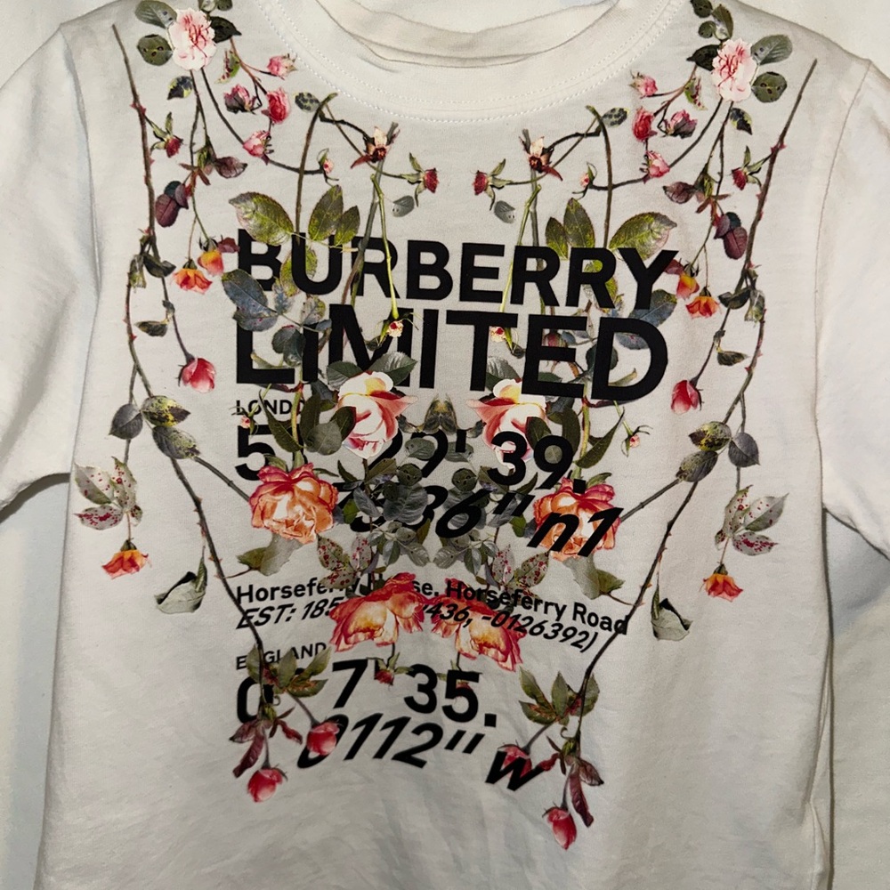Burberry Kids Floral Print Shirt